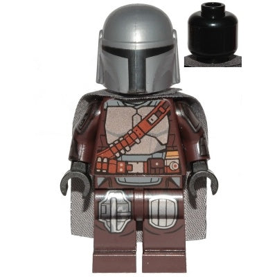 sw1135 The Mandalorian/Din Djarin/'mando' - Silver Beskar Armor, Cape