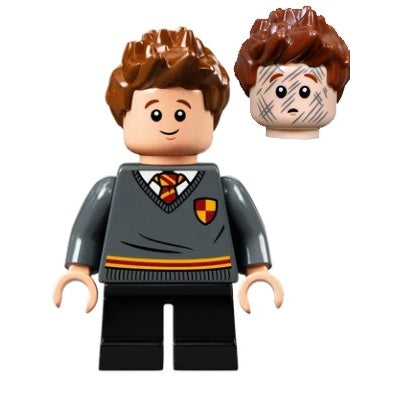 hp268 Seamus Finnigan - Gryffindor Sweater with Crest, Black Short Legs
