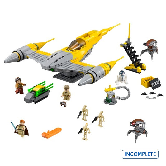 75092 Naboo Starfighter (Incomplete Pre-Owned, Read Details)