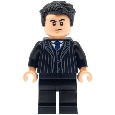 sh1114 Bruce Wayne - Black Suit with Dark Blue TIE