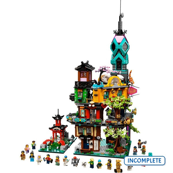 71741 Ninjago City Gardens (No Figs) (Incomplete Pre-Owned, Read Details)