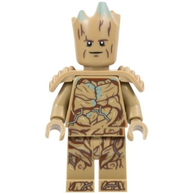 sh0874 Groot, Teen Groot - Dark Tan with Shoulder Armor