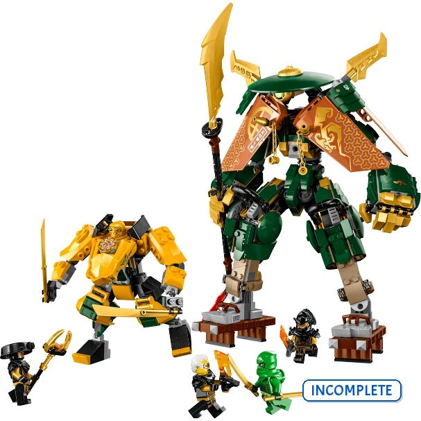 71794 Lloyd and Arin's Ninja Team Mechs (No Figs) (Incomplete Pre-Owned, Read Details)