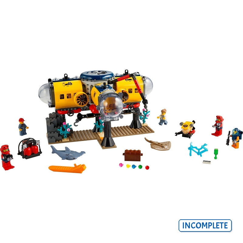 60265 Ocean Exploration Base (Incomplete Pre-Owned, Read Details)