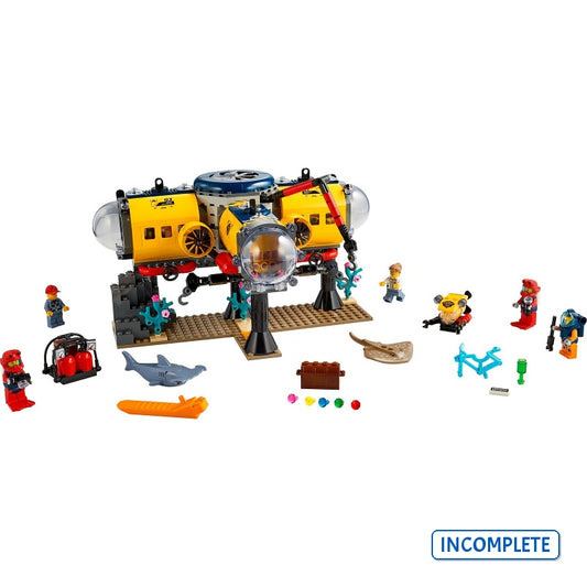 60265 Ocean Exploration Base (Incomplete Pre-Owned, Read Details)