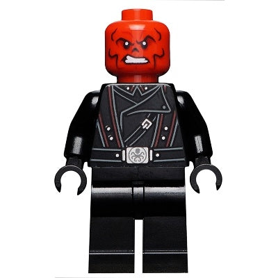 sh0652 Red Skull - Black Belt