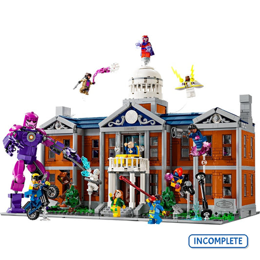 76294 X-Men: the X-Mansion (Only Figs Are Bishop and Storm) (Incomplete Pre-Owned, Read Details)