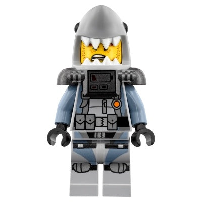 njo0361 Shark Army Great White - Scuba Suit, Air Tanks