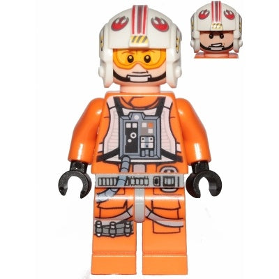 sw0991 Luke Skywalker (Pilot, Printed Legs, Visor Up/Down)
