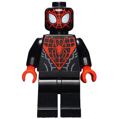 sh0190 Spider-Man (Miles Morales) - Red Webbing on Head, Red Hands