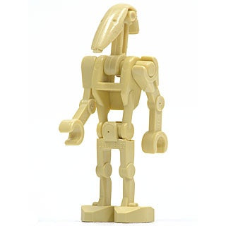 sw0001b Battle Droid - Tan, Angled Arms
