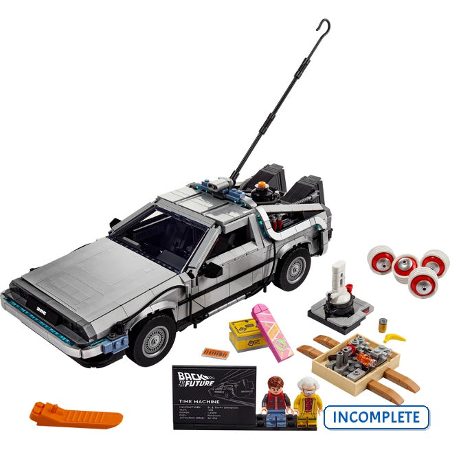 10300 Back to the Future Time Machine (Incomplete Pre-Owned, Read Details)