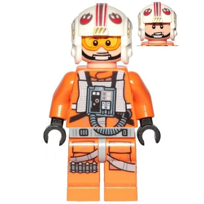 sw1139 Luke Skywalker (Pilot, Printed Legs, Visor Up/Down, Askew Front Panel)