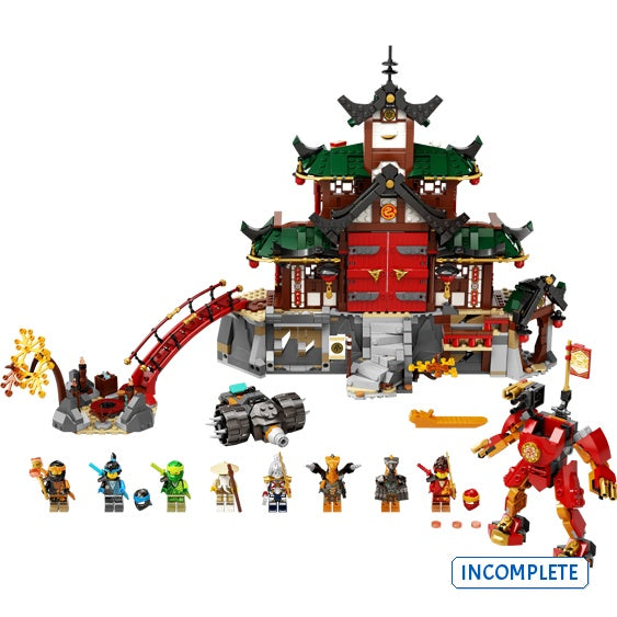71767 Ninja Dojo Temple (Incomplete Pre-Owned, Read Details)