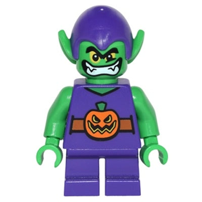 sh0249 Green Goblin - Bright Green Skin, Dark Purple Outfit, Short Legs