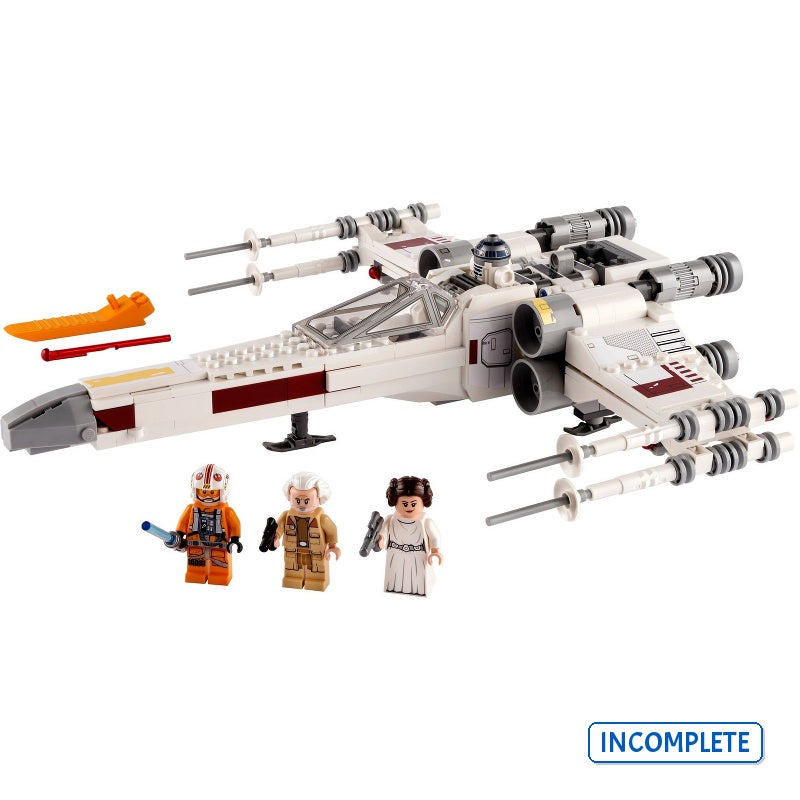 75301 Luke Skywalker's X-WING Fighter (Incomplete Pre-Owned, Read Details)