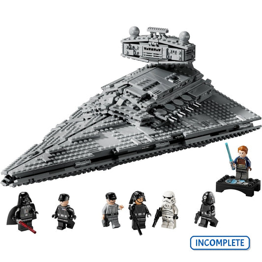 75394 Imperial Star Destroyer (No Cal Kestis) (Incomplete Pre-Owned, Read Details)