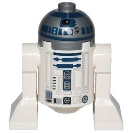 sw0527a Astromech Droid, R2-D2 - Flat Silver Head, Lavender Dots and Small Receptor