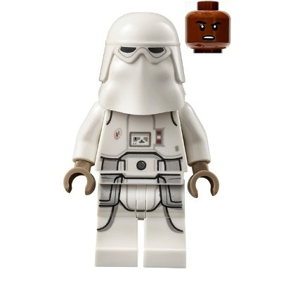 sw1179 Snowtrooper - Male, Printed Legs, Dark Tan Hands, Reddish Brown Head, Grimace