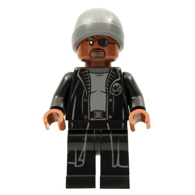 sh0758 Nick Fury - Dark Bluish Gray Beanie