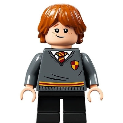 hp273 Ron Weasley - Gryffindor Sweater with Crest, Black Short Legs