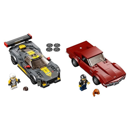 76903 Chevrolet Corvette C8.R Race Car and 1968 Chevrolet Corvette (Pre-Owned)