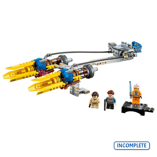 75258 Anakin's Podracer – 20th Anniversary Edition (Incomplete Pre-Owned, Read Details)