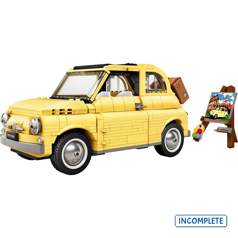 10271 Fiat 500 {Bright Light Yellow Edition} (Incomplete Pre-Owned, Read Details)