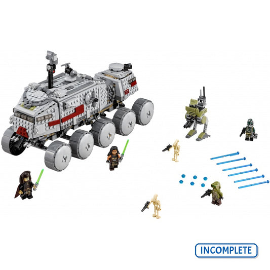 75151 Clone Turbo Tank (No Figs) (Incomplete Pre-Owned, Read Details)