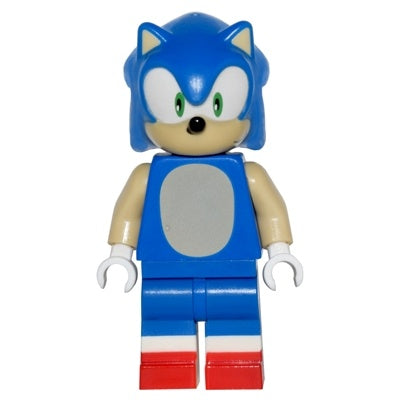 dim031 Sonic the Hedgehog - Tan Face and Arms, Grin to Left