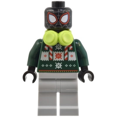 sh0985 Spider-Man (Miles Morales) - Holiday Sweater, Headphones