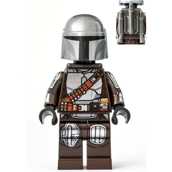 sw1166 The Mandalorian/Din Djarin/'mando' - Silver Beskar Armor, Jet Pack