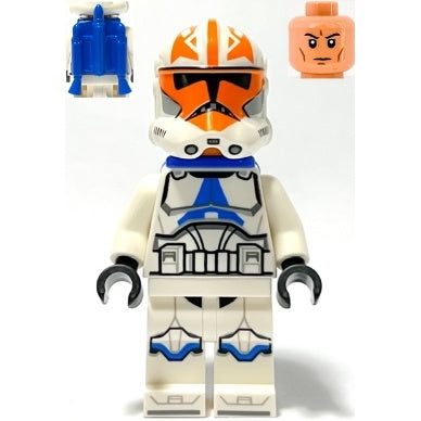 sw1276 Clone Trooper, 501st Legion, 332nd Company (Phase 2) - Helmet with Holes and Togruta Markings, Blue Jet Pack