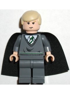 hp024 Draco Malfoy - Dark Bluish Gray Sweater, Cape