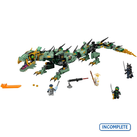 70612 Green Ninja Mech Dragon (Incomplete Pre-Owned, Read Details)