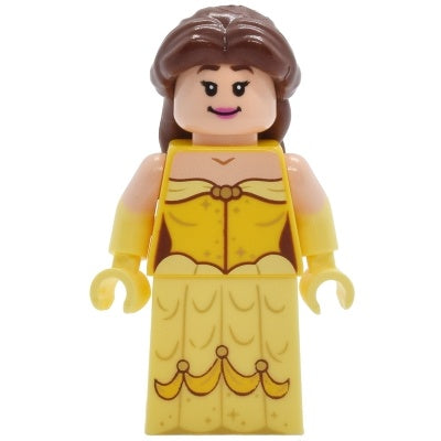 dp213 Belle - Minifigure, Dress with Gold Sparkles