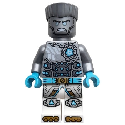 njo0922 Zane - Dragons Rising, Flat Silver Torso, Angry