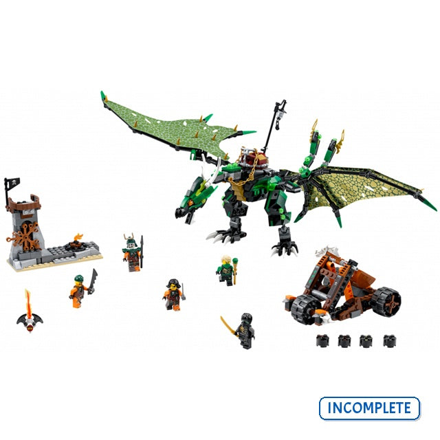 70593 The Green NRG Dragon (Incomplete Pre-Owned, Read Details)