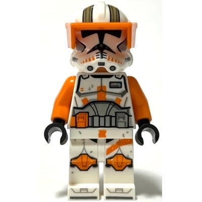sw1233 Clone Trooper Commander Cody, 212th Attack Battalion (Phase 2) - Orange Visor, Nougat Head, Helmet with Holes, Printed Legs