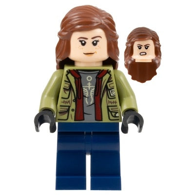 jw088 Maisie Lockwood - Olive Green Jacket, Reddish Brown Hair