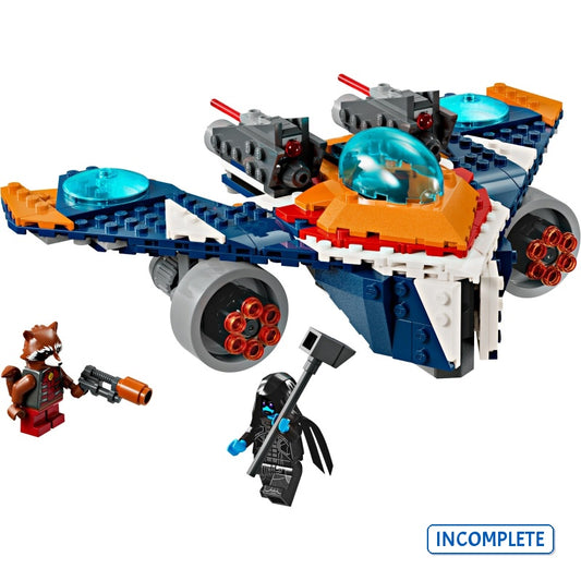 76278 Rocket's Warbird Vs. Ronan (Incomplete Pre-Owned, Read Details)