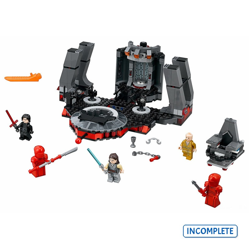 75216 Snoke's Throne Room (Incomplete Pre-Owned, Read Details)