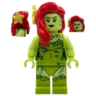 sh1086 Poison Ivy - Lime Outfit, Yellowish Green Arms, Flower