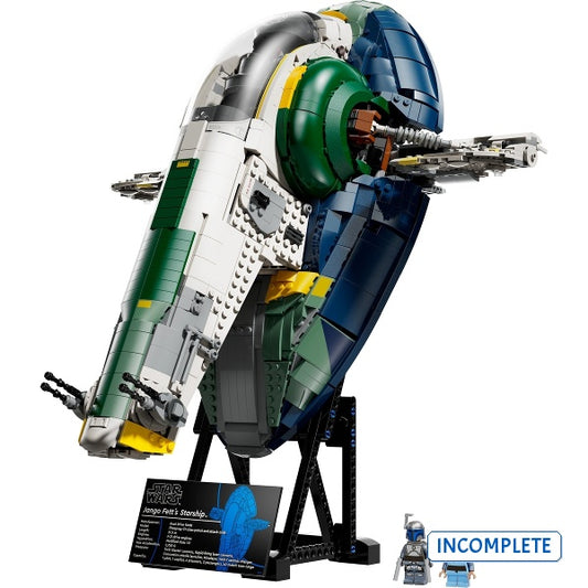 75409 Jango Fett's Firespray-Class Starship - UCS (Incomplete Pre-Owned, Read Details)