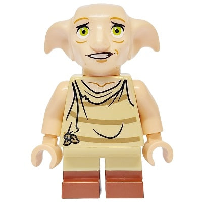 hp534 Dobby (Elf) - Light Nougat, Open Mouth Worried, Reddish Brown Boots