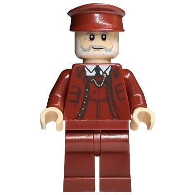 hp440 Train Conductor - Male, Dark Red Suit and Hat, Light Nougat Head