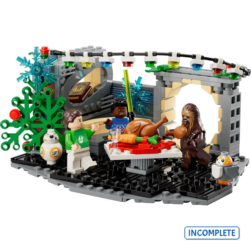 40658 Millennium Falcon Holiday Diorama (Incomplete Pre-Owned, Read Details)