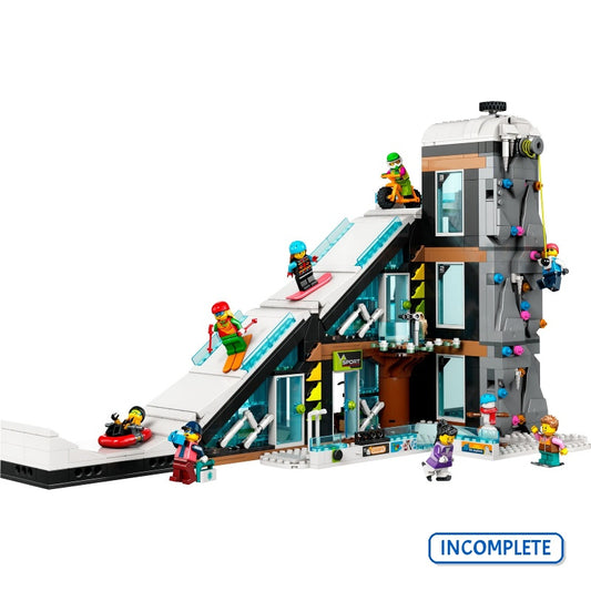 60366 Ski and Climbing Center Missing 1 Fig (Incomplete Pre-Owned, Read Details)