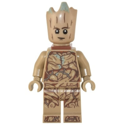 sh0836 Groot, Teen Groot - Dark Tan with Neck Bracket