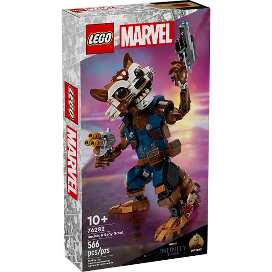 76282 Rocket & Baby Groot (Retired New-In-Box)